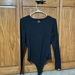 Nuuds Black Long Sleeve Bodysuit